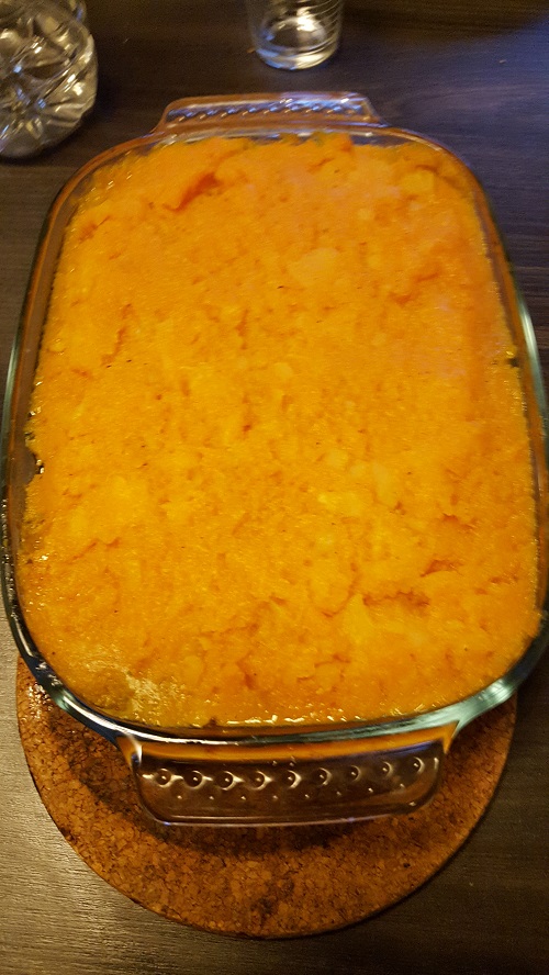ovenschotel Butternut met spinazie en gehakt